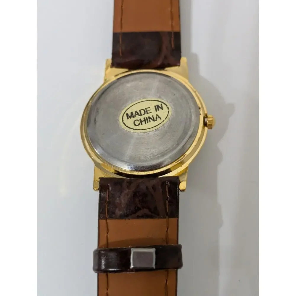 Haband Men's Brown‎ Buckle Band Analog Watch